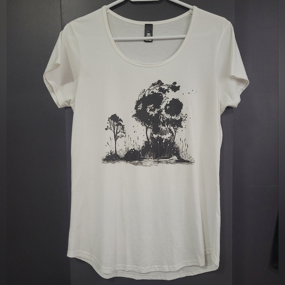 Cute Spooky Creatures Under Skull Trees T-shirt
